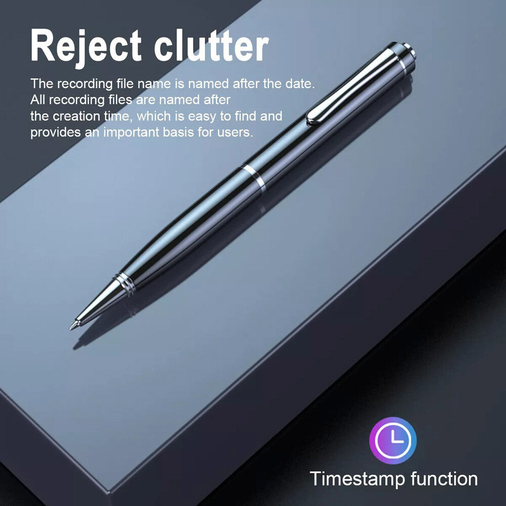 Digital Voice Activated Recorder 32GB Mini Hidden Audio Recording Pen Device New