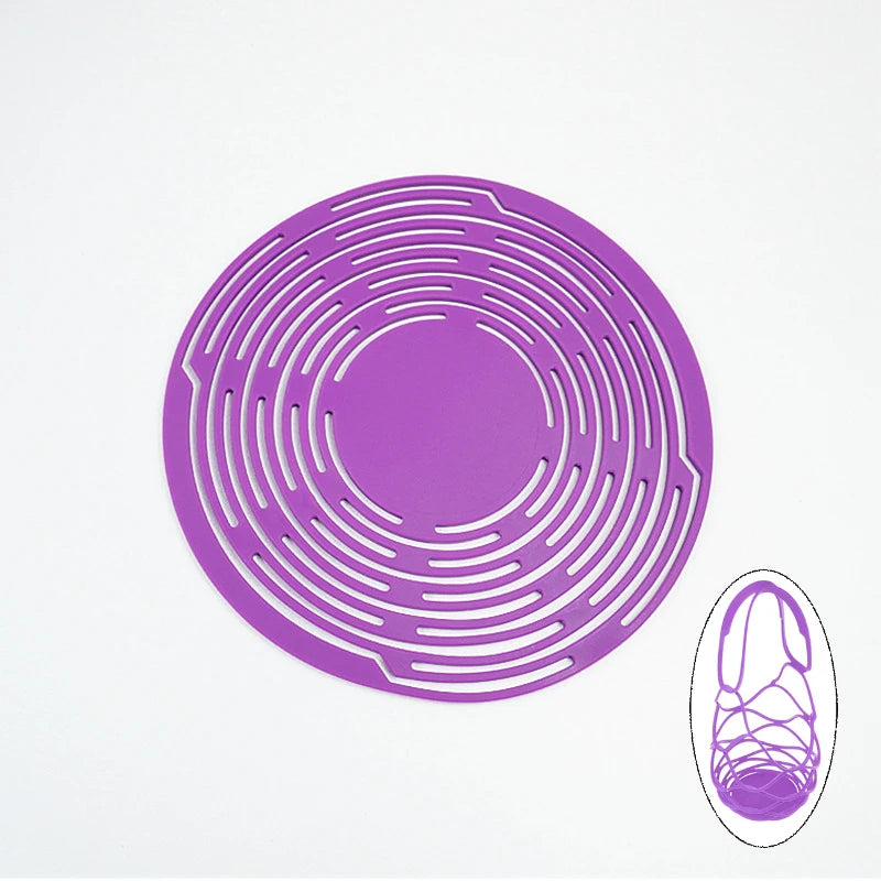 Washable Silicone Wine Bottle Storage Bag Reusable Water Bottle Tote Bags Cup Mat Wine Bottle Mesh Basket for Picnic Organizer