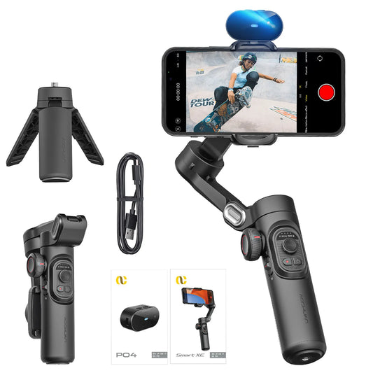 Smart XE AI Version Gimbal Stabilizer for Smartphone,No APP AI Tracking Gesture Control Gimbal with Tiktok Youtube
