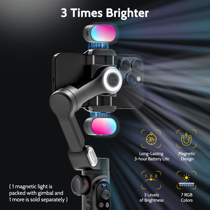 Smart Xpro Smartphone Gimbal Stabilizer Professional 3-Axis Stabilizer for Iphone and Android Smartphone Handheld Gimbal